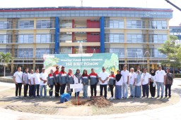 PEM Akamigas Cepu  menjadi mitra program Elnusa Green Action dalam program penanaman 1000 pohon (Memanggil.co/lst)