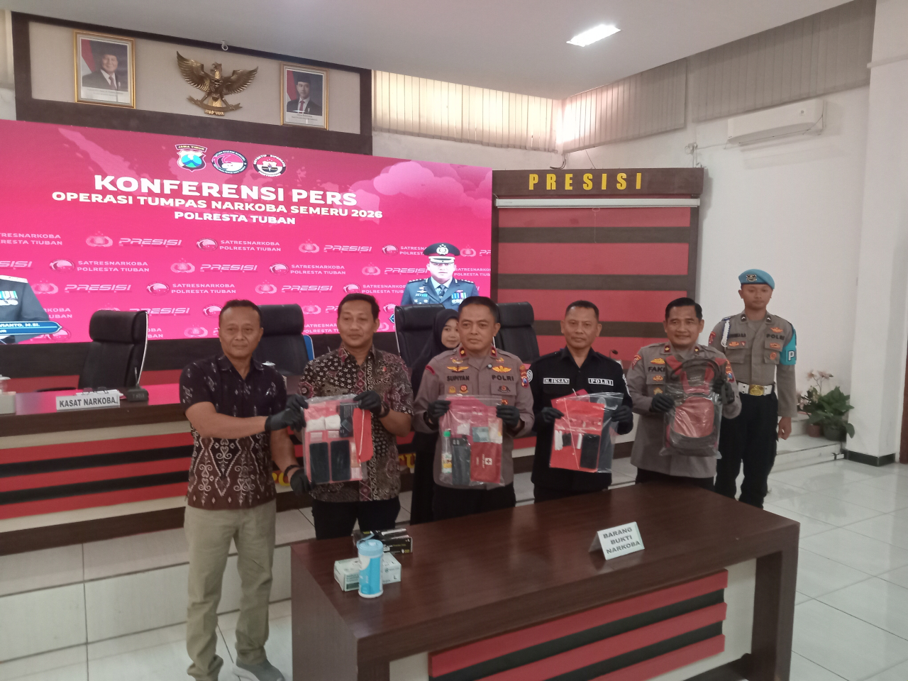 Operasi Tumpas Narkoba, Polresta Tuban Sita 53,649 gram Sabu